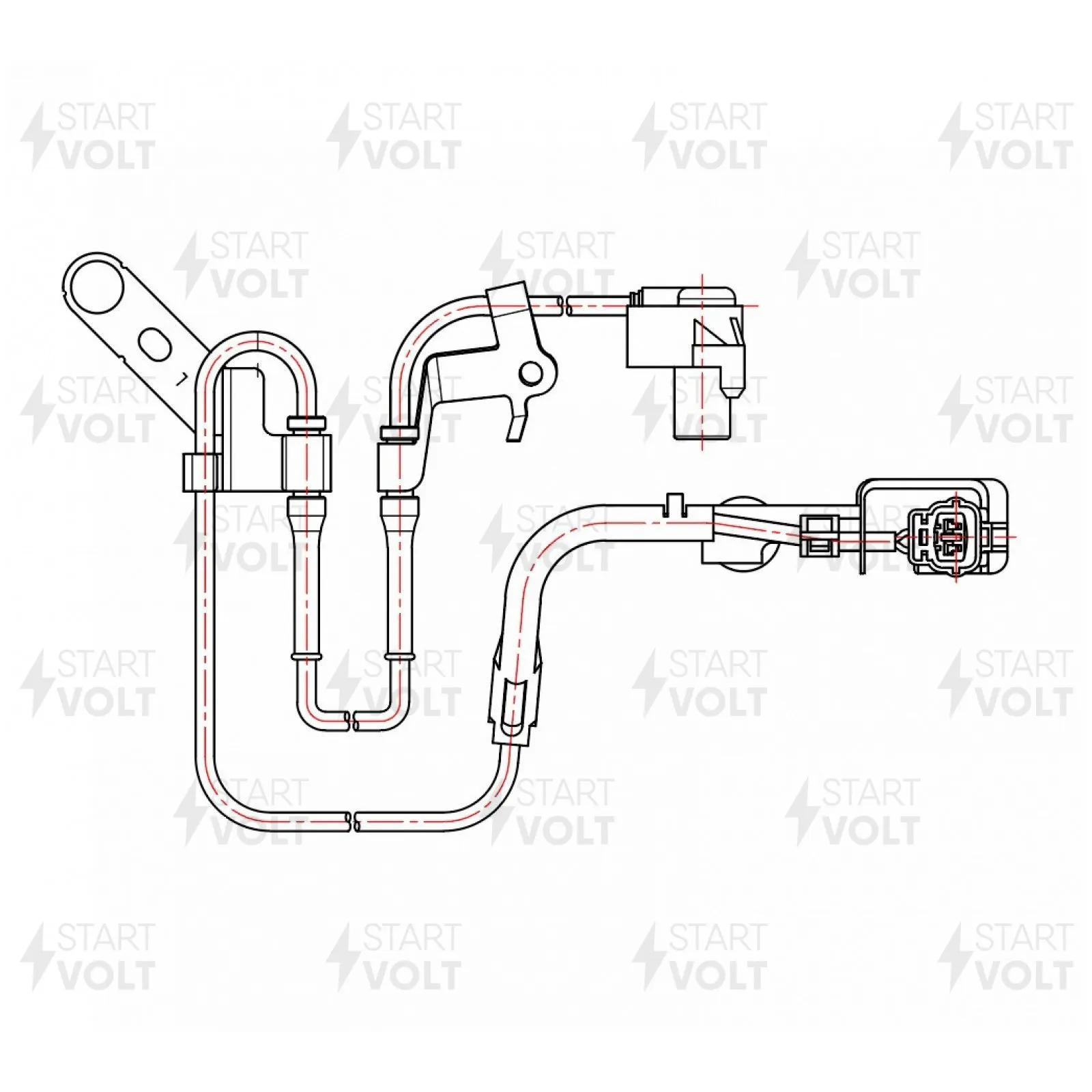 Датчик ABS перед. лев. для Mazda 6 GG (02-) STARTVOLT VS-ABS 2508