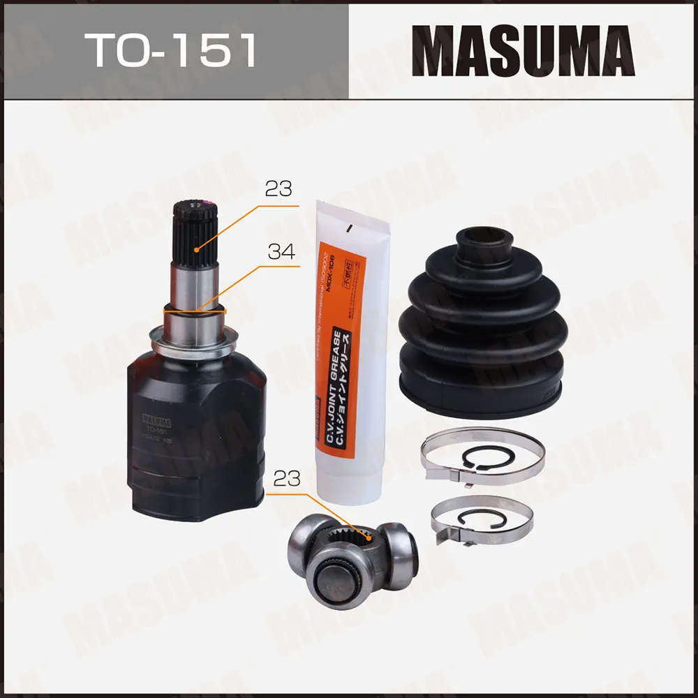 ШРУС TOYOTA AURIS -18 MASUMA TO151