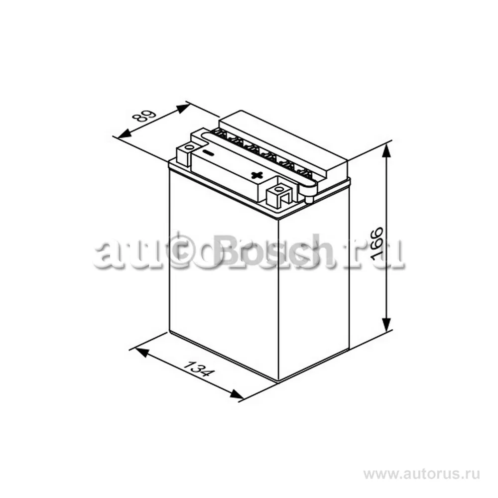 Аккумулятор BOSCH MOBA 14 А/ч R+ (0) 139x91x166 EN190 А