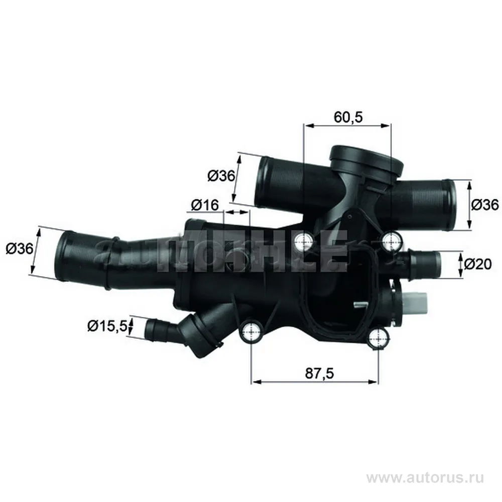 Термостат PSA/FORD/VOLVO mot.2,0D/TD/HDI KNECHT/MAHLE TH 44 83