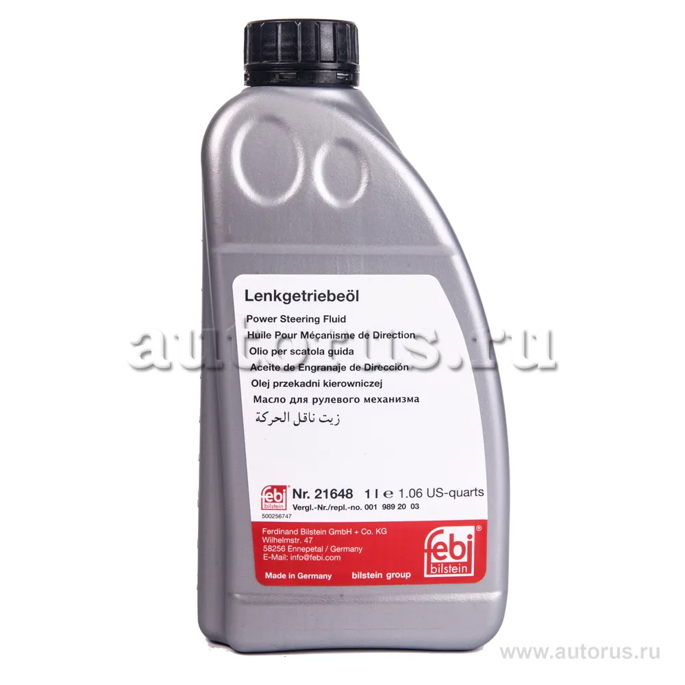 Жидкость гидроусилителя FEBI Power Steering Fluid синтетическое 1 л 21648