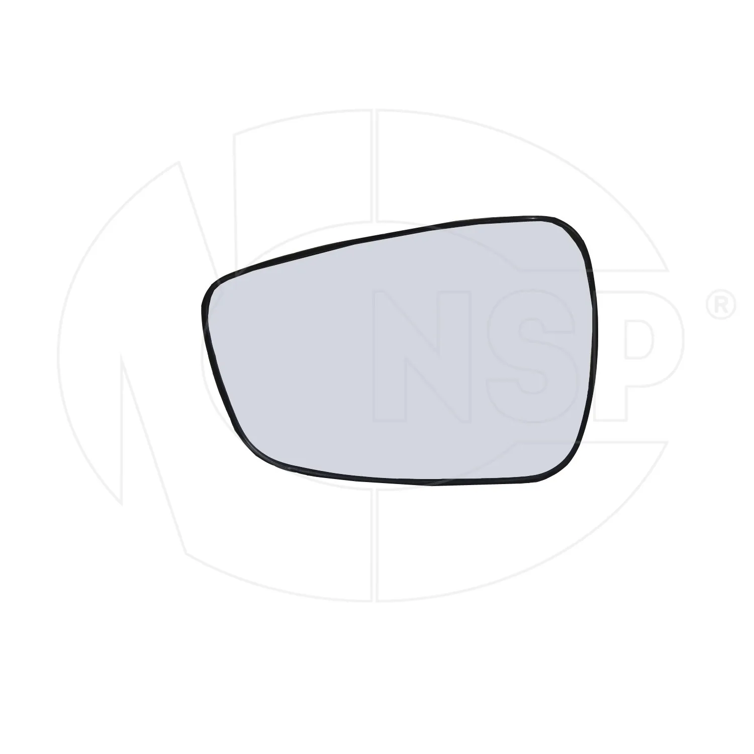Стекло зеркала левого HYUNDAI Elantra V (10-14) (обогр.)