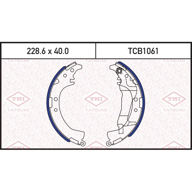 Колодки тормозные барабанные TOYOTA RAV4 94-> TATSUMI TCB1061