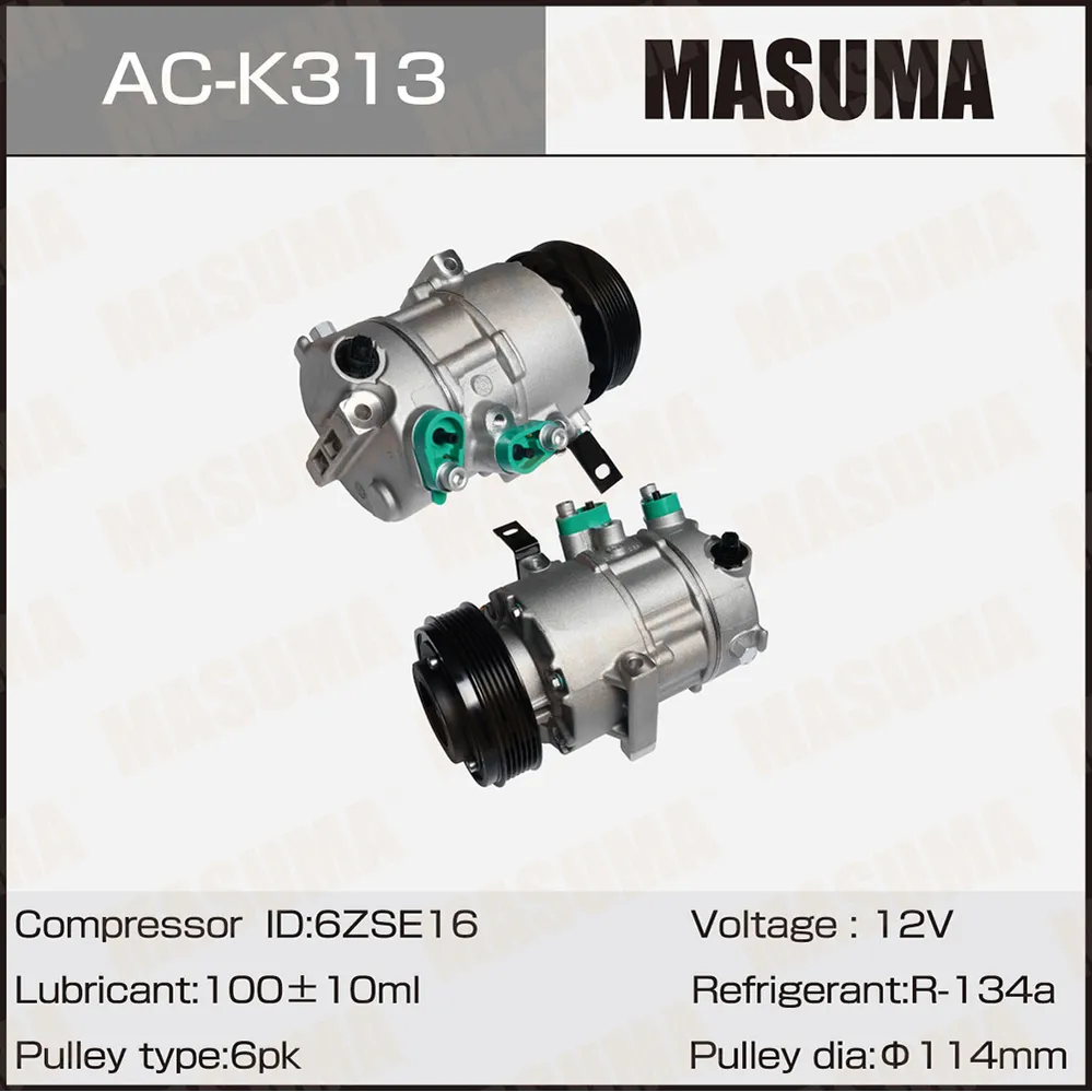 Компрессор кондиционера HYUNDAI CRETA -21 MASUMA ACK313