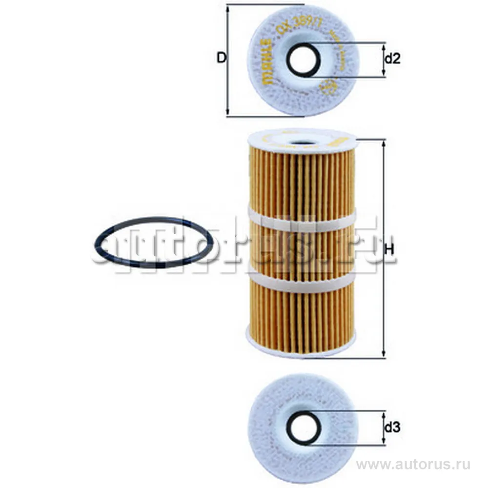 Фильтр масляный MB/NISSAN/OPEL/RENAULT mot.TD/DCI KNECHT/MAHLE OX 389/1D