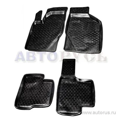 Коврики в салон резина VIO ВАЗ 1117-19 Калина VIO CAR MATS черный комплект VSK 00-00042354