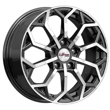 Диск литой R16 6.5J 5x100/67.1 ET38 IFREE Спейс-Нидл Блэк Джек 716802