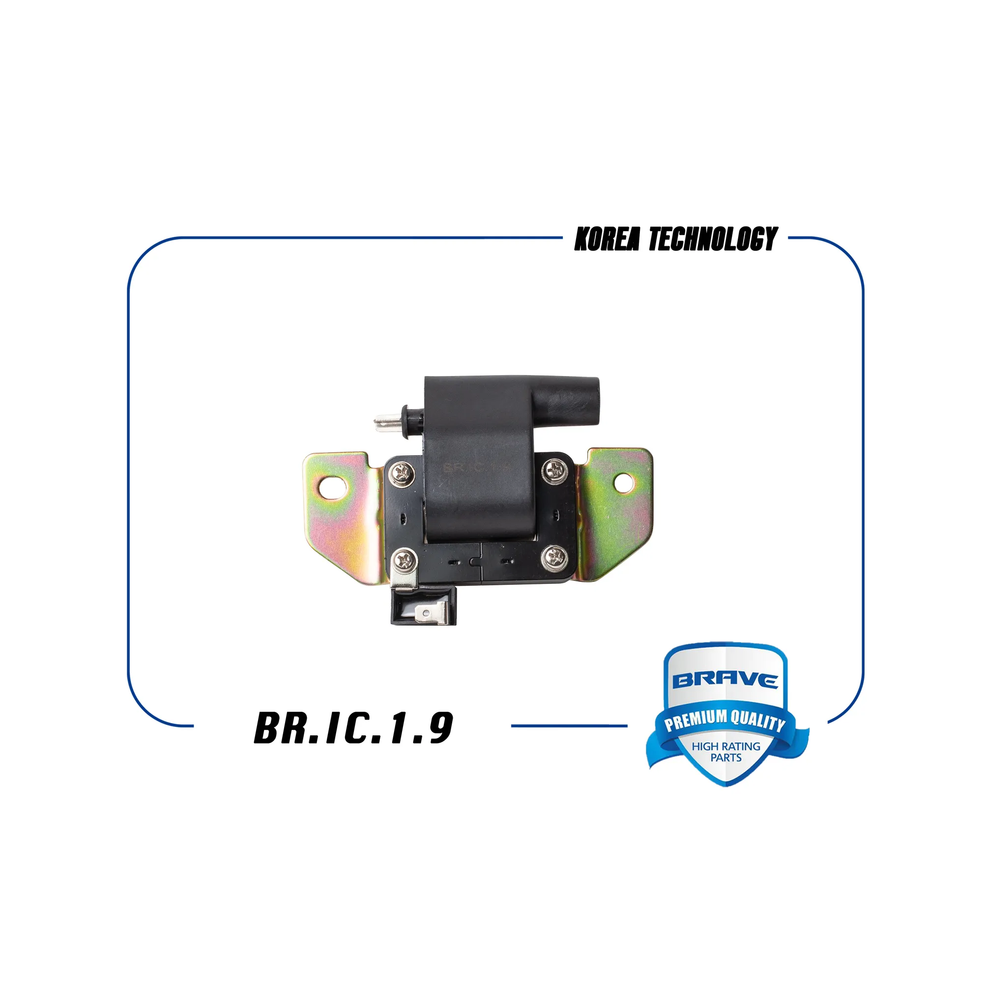 Катушка зажигания 96336522 BR.IC.1.9 Matiz, Spark 0.8 (2 конт.) BRAVE BRIC19