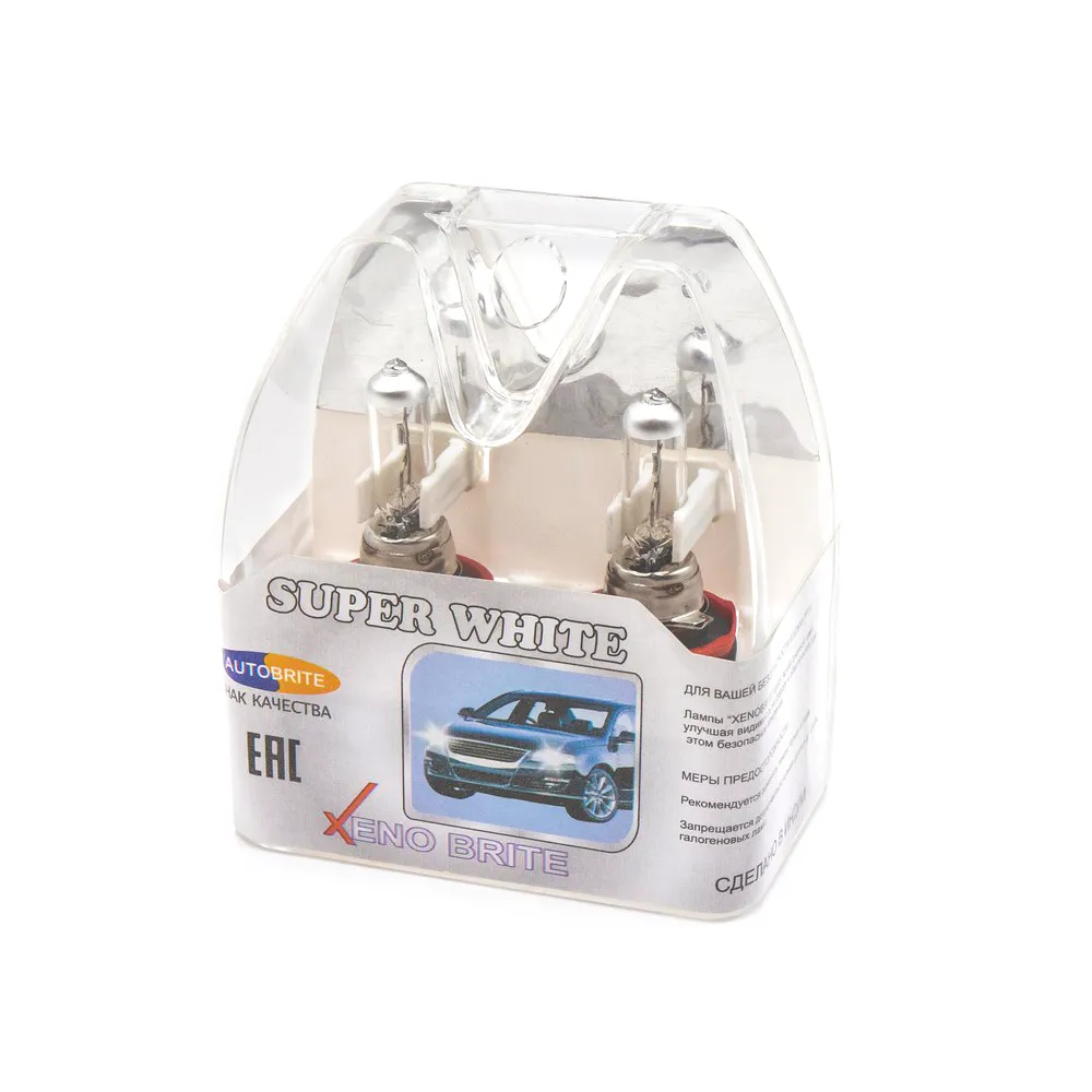 Лампа 12V H8 35W AUTOBRITE XENO BRITE 2 шт. DUOBOX H812V35WXB