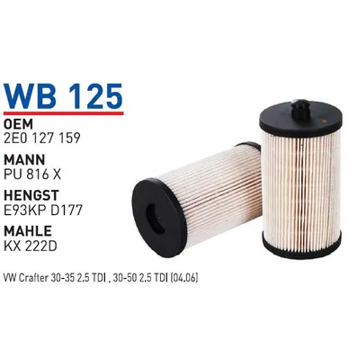 Фильтр топливный WUNDER FILTER WB-125
