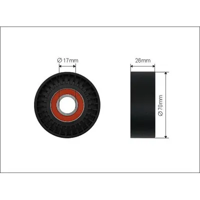 Ролик ремня генератора CHERY Amulet CAFFARO 12300