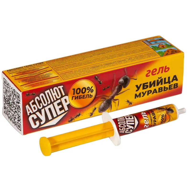 Средство от насекомых Абсолют СУПЕР гель от муравьев в картридже 5мл АГСМ5 1403835