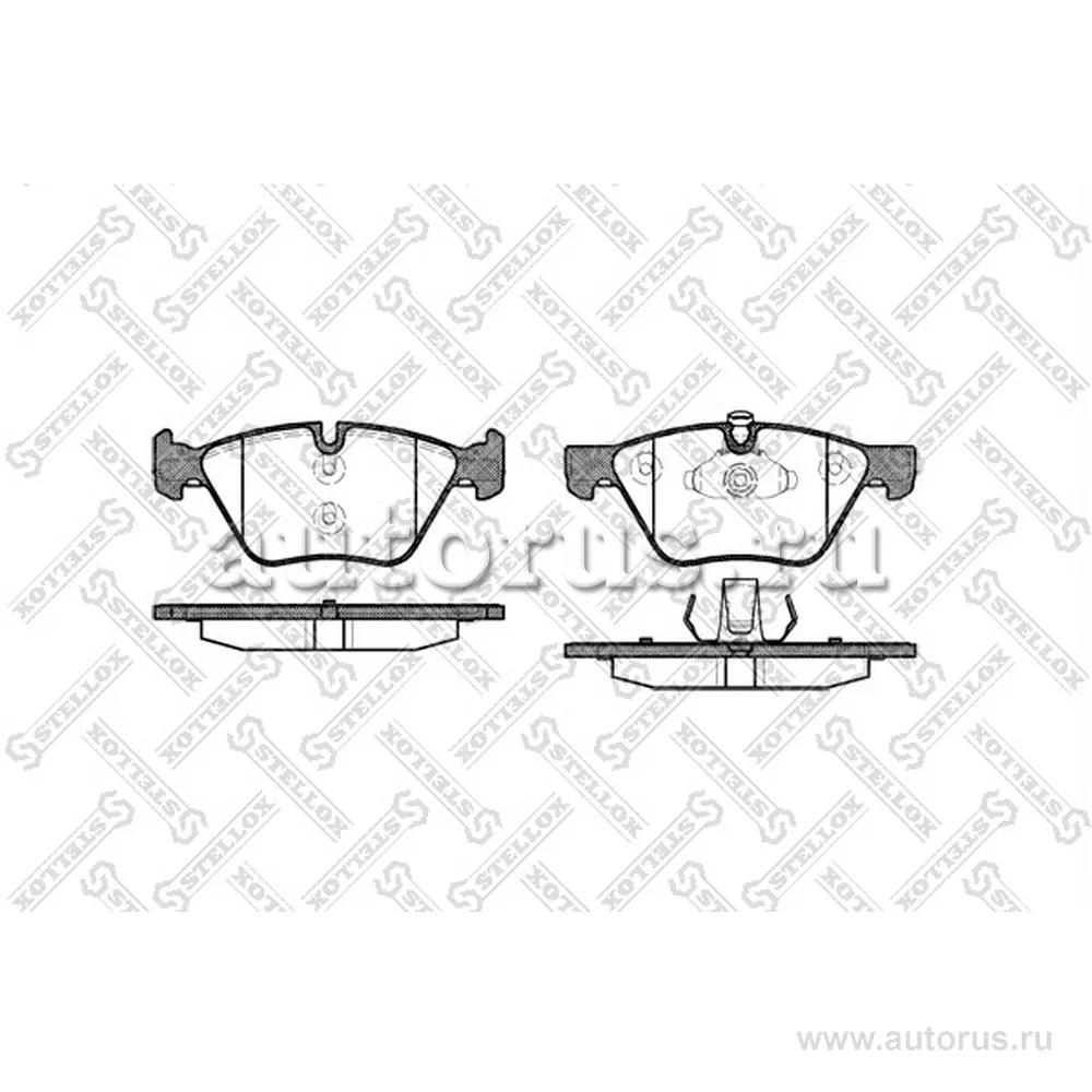 Колодки дисковые п. BMW E60 2.0i 03> STELLOX 1063 000-SX