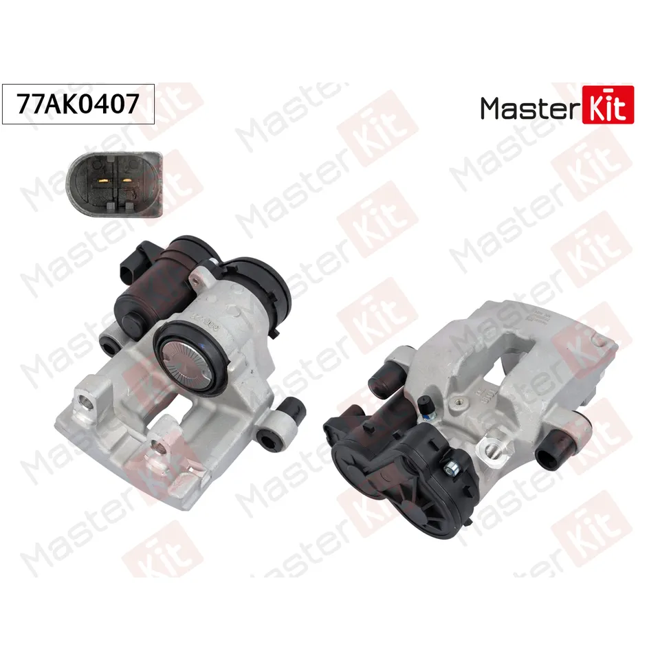 Тормозной суппорт зад. прав. MB C-CLASS (W205) 2013 - 77AK0407 MASTERKIT 77AK0407