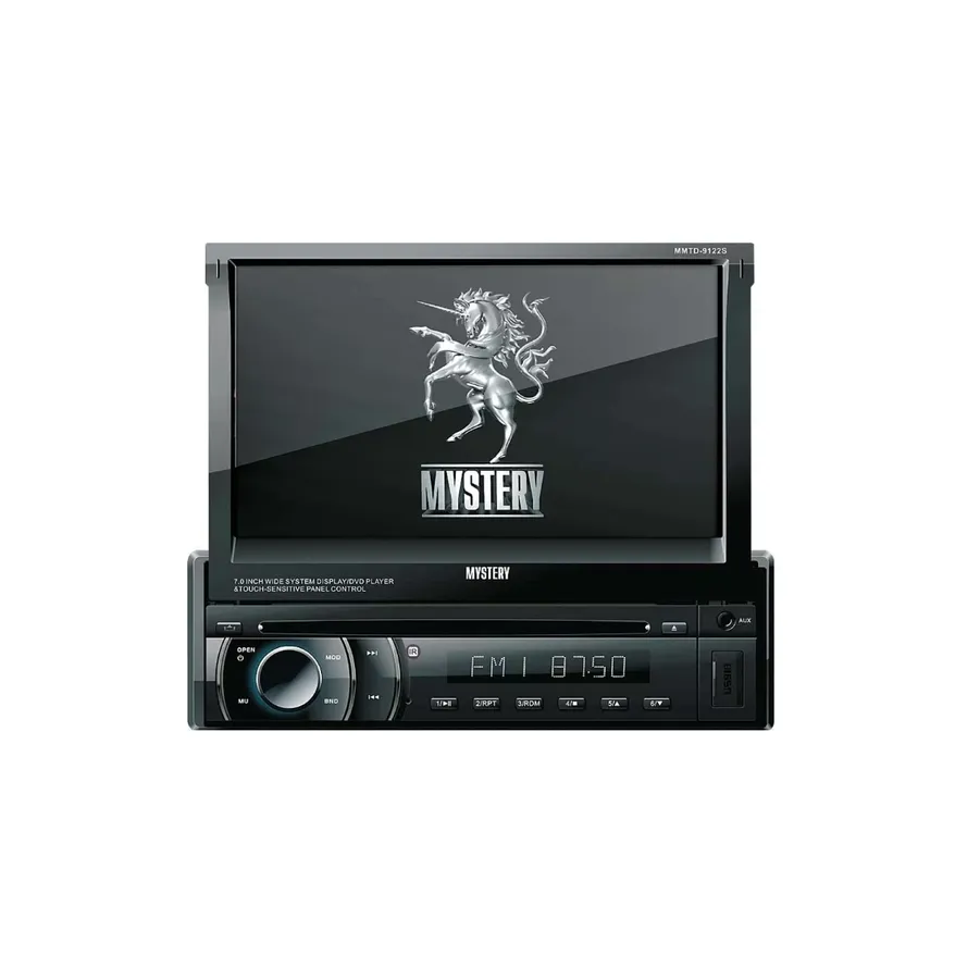 Автомагнитола Mystery MMTD-9122S, 1 DIN, 7, DVD, MP3, USB, 4x50 Вт,