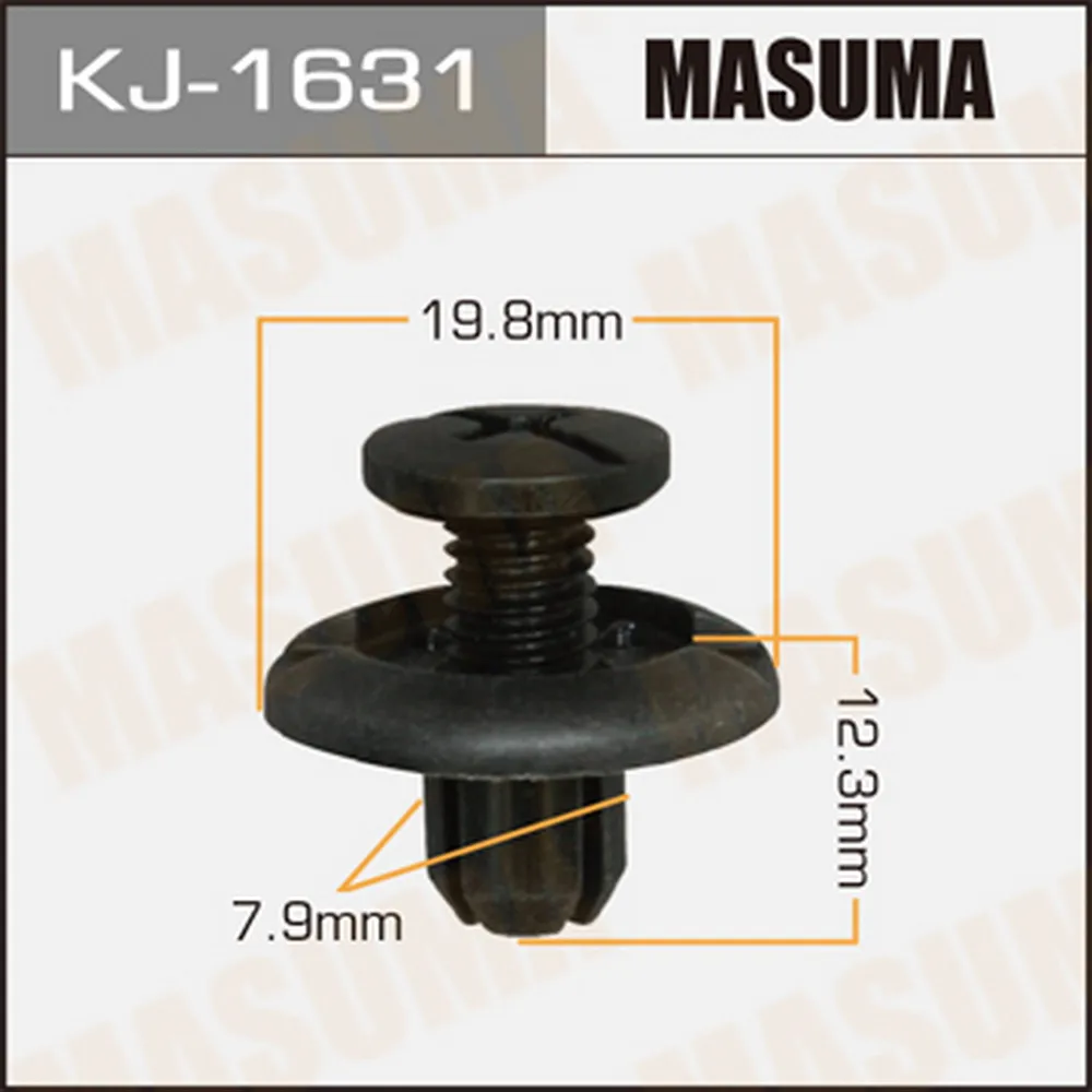 Клипса универс. 1631-KJ [уп.50] MASUMA KJ-1631