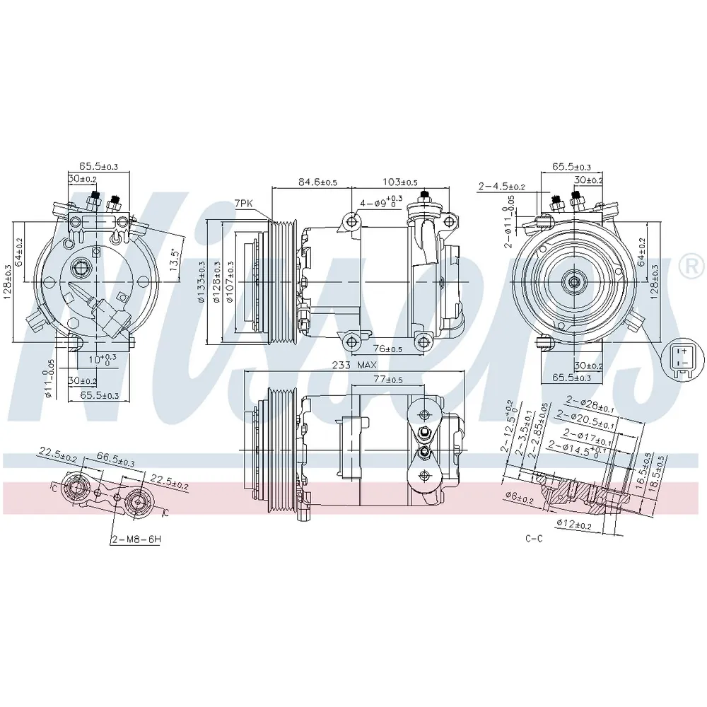 Компрессор кондиционера NISSENS 89569
