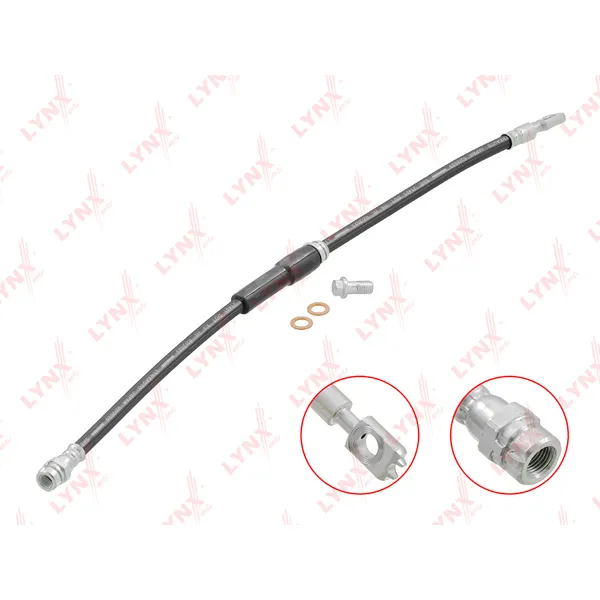 Шланг тормозной передний AUDI A3 03-13, SKODA Octavia II 04-14/ Yeti 09-18, LYNXauto BL-3102