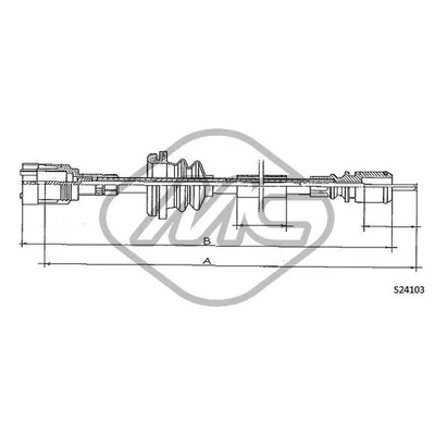 Трос спидометра TRAFFIC P/AR MM.?1840 Metalcaucho 82978