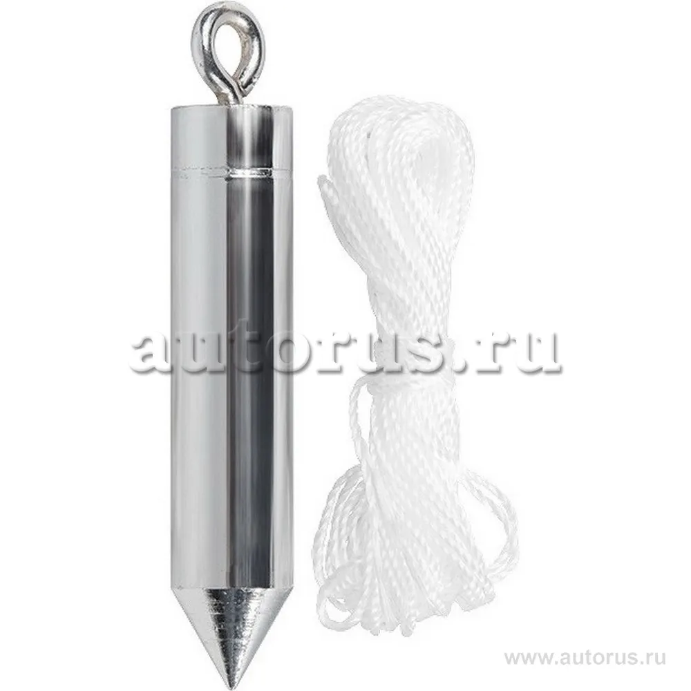 Отвес цилиндрический, 100 г, шнур 30 м MATRIX 84836