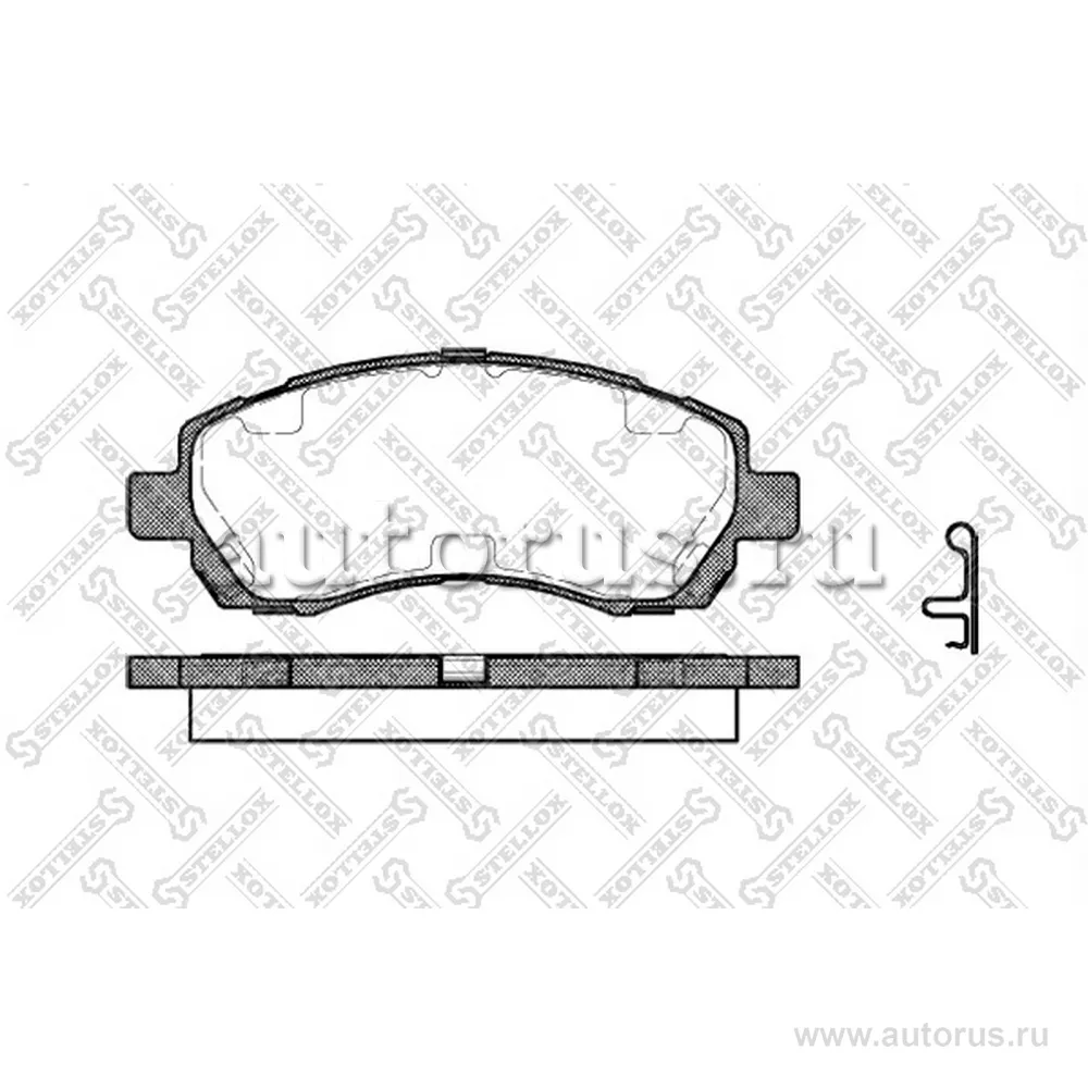 Колодки дисковые п. с антискр. пл. Subaru Legacy 2.0/2.2 94-99/Imp STELLOX 658 002B-SX