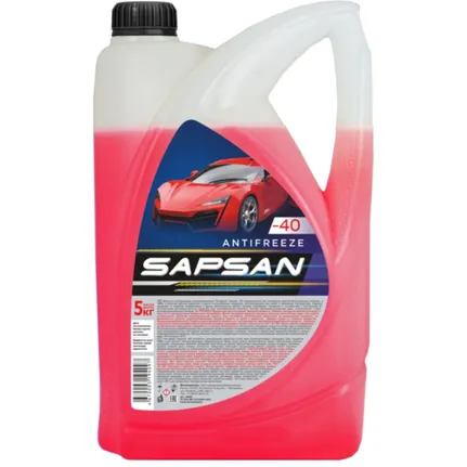 АНТИФРИЗ RED ЮГ (5 КГ) (Кр.Кш) SAPSAN 60005