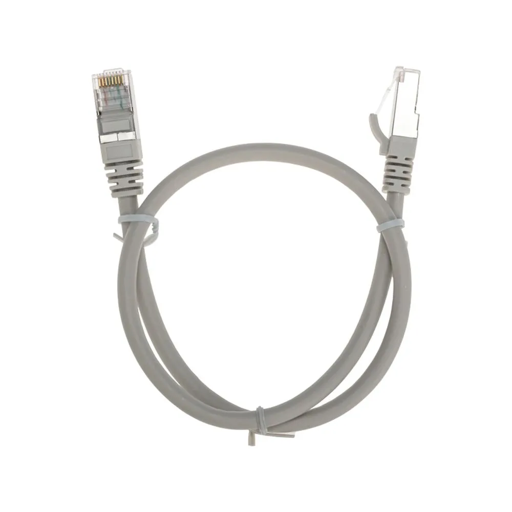 Патч-корд F/UTP CAT 6, RJ45-RJ45, 26AWG, LSZH, серый, 0.5м REXANT 02-0210-05
