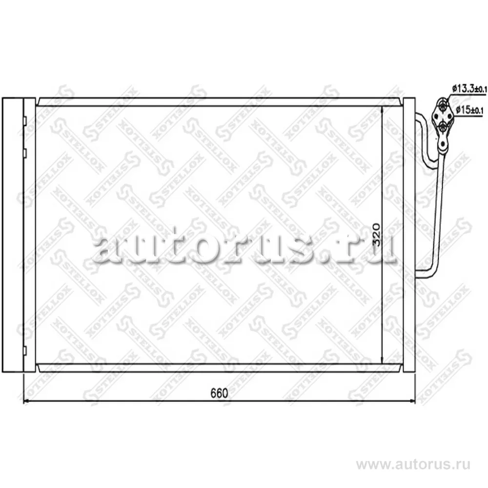 Радиатор кондиционера MINI Cooper/One 06> STELLOX 10-45649-SX
