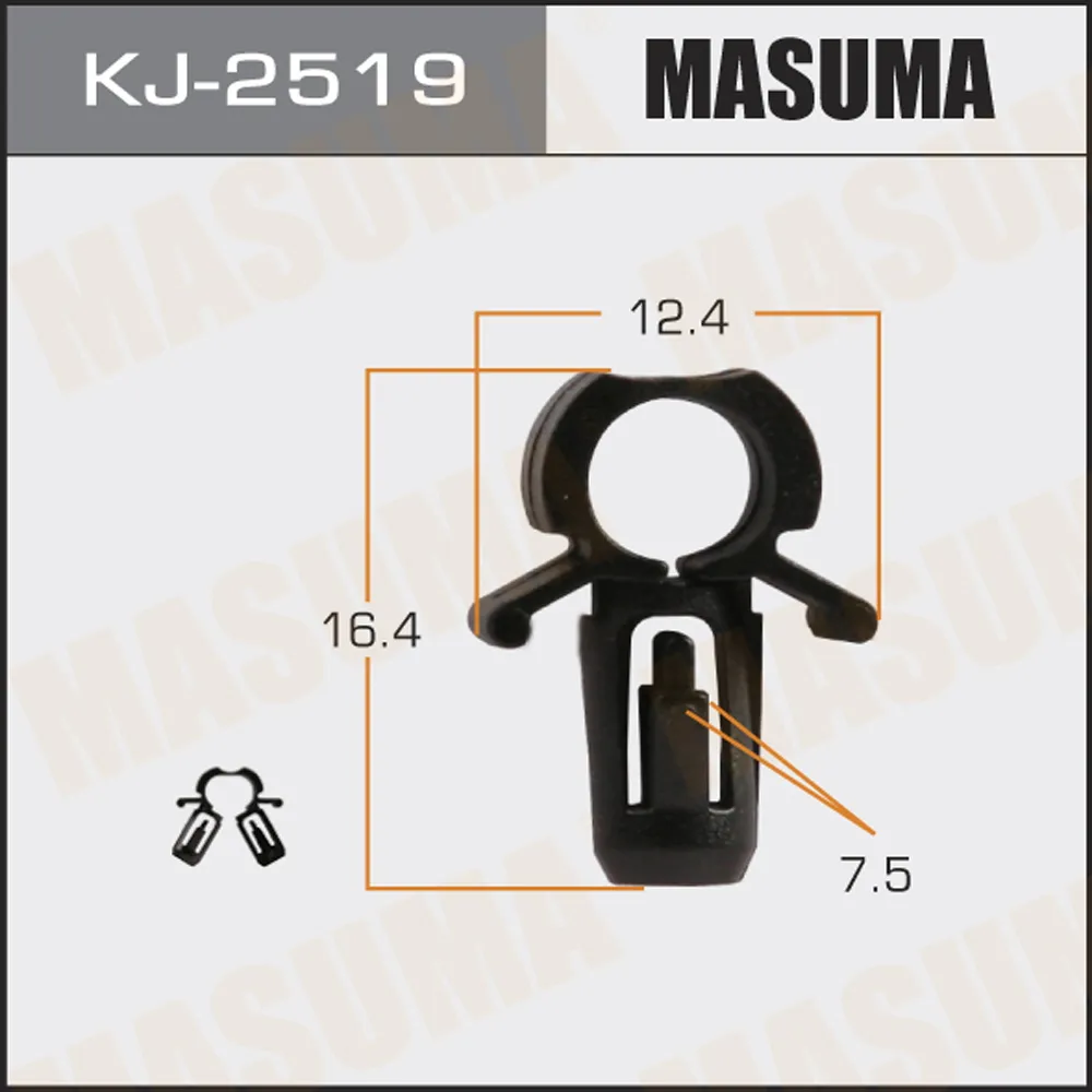 КЛИПСА АВТОМОБИЛЬНАЯ (АВТОКРЕПЕЖ) 2519 УП50 MASUMA KJ2519