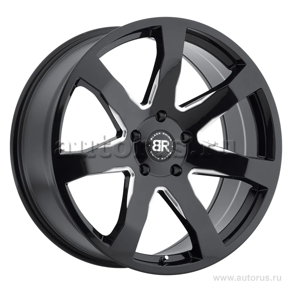 Диск литой R20 8.5J 5x150/110.1 ET25 BLACK RHINO Mozambique Gloss Black 2085MZA255150B10
