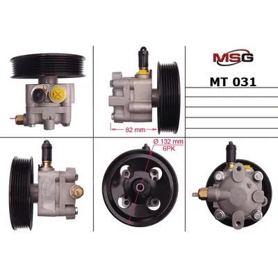 Насос гидроусилителя руля MITSUBISHI L200 05-,L200  SPORTERO 05- ,MITSUBISHI PAJERO/MONTERO SPORT05- MSG MT 031