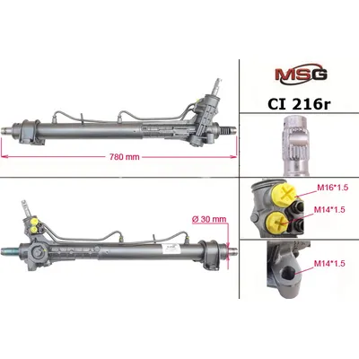 Рейка с Г/У восстановленная CITROEN Jumper 2002-2006,FIAT Ducato 2002-2006,PEUGEOT Boxer 2002-2006 MSG MSG CI 216R