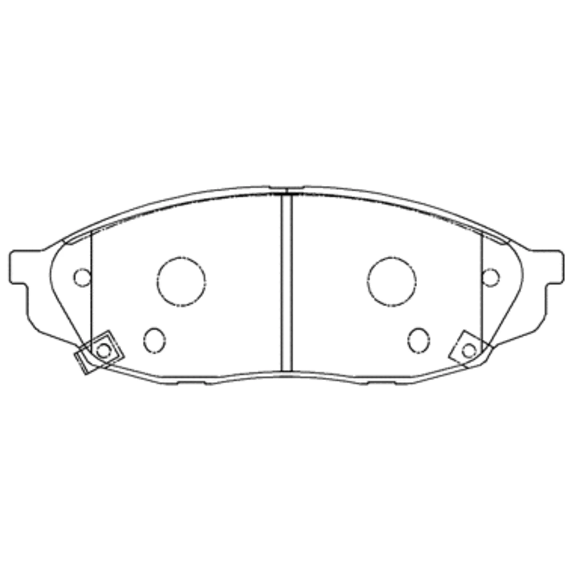 Колодки передние CHANGAN Uni-K 2021 -> CTR GK1549