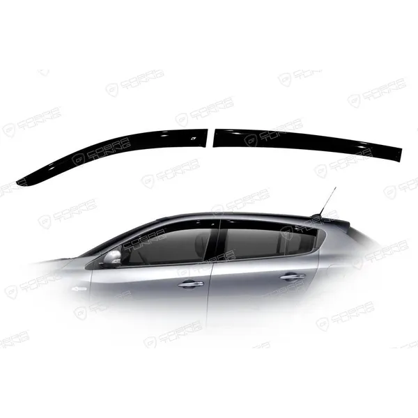 Дефлектора на окна Renault Megane III Hb 5d 2008EuroStandard деф.окон Cobra Tuning RE11608