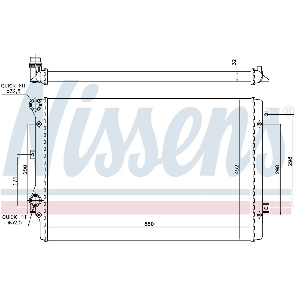 Радиатор основной NISSENS 65279A