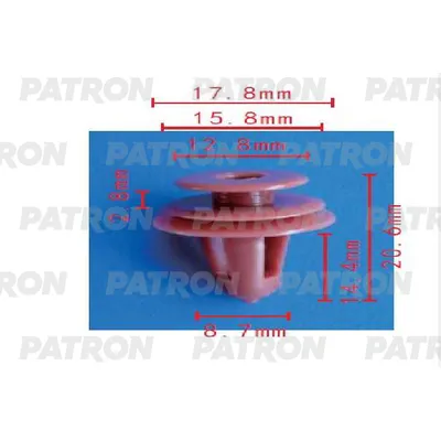 Клипса пластмассовая Chevrolet, Daewoo, GM, Lexus, Suzuki, Toyota приме PATRON P371803