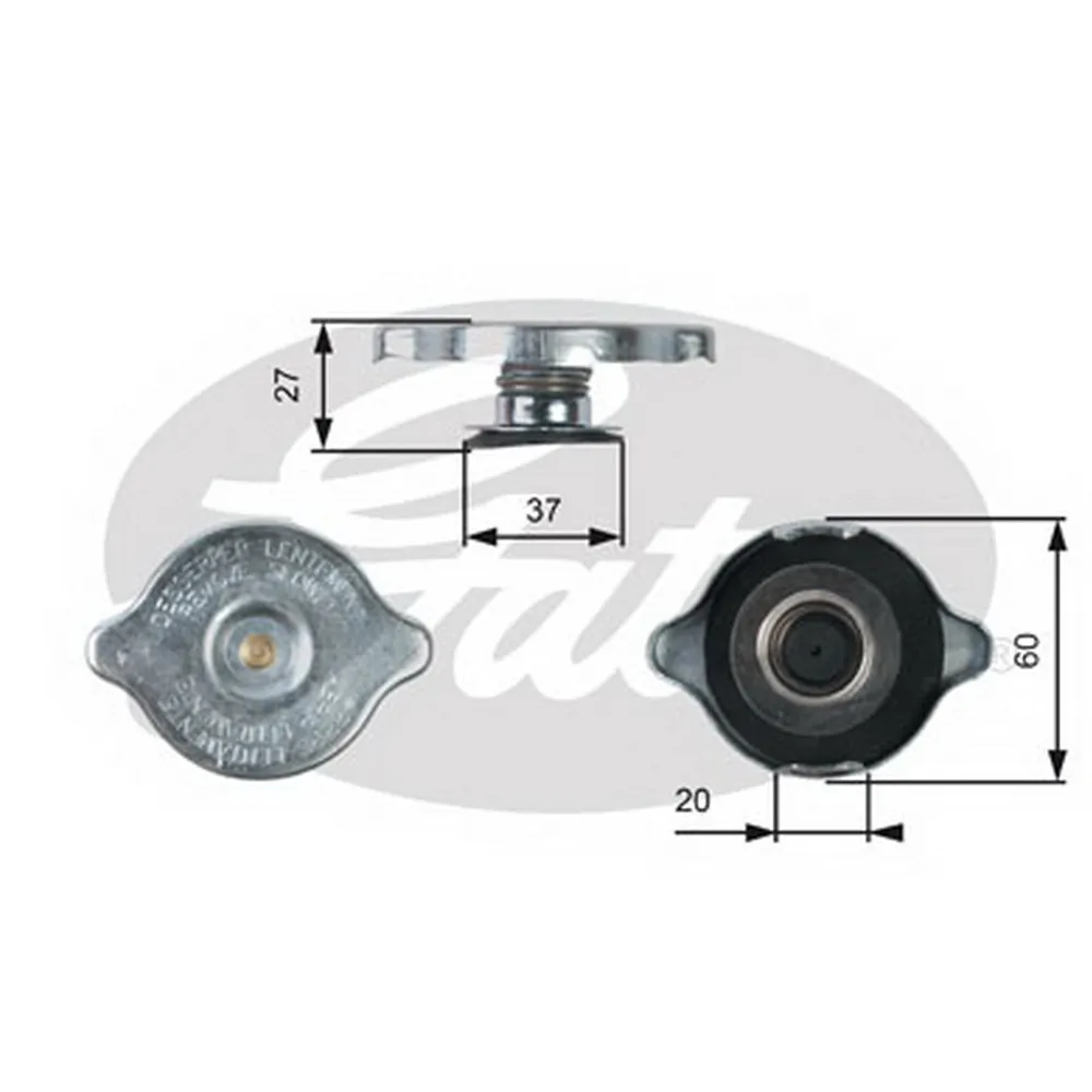 Крышка расширительного бачка GATES RC217
