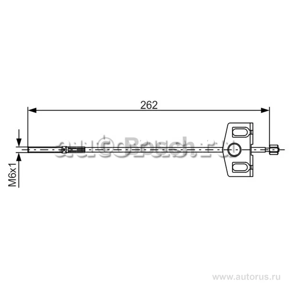 Трос ручника передний L262 Nissan Qashqai 1.62.01.5dCi 07 BOSCH 1 987 482 337