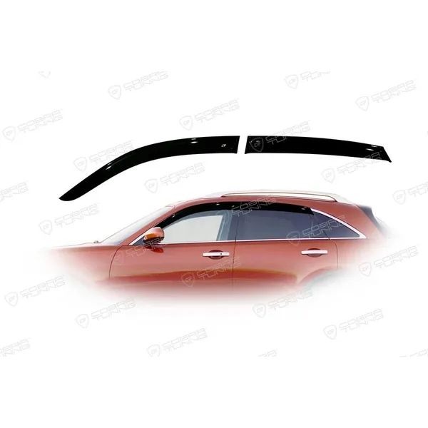 Дефлектора на окна Infiniti FX-Series I (S50) 2003-2008EuroStandard деф.окон Cobra Tuning IE10103