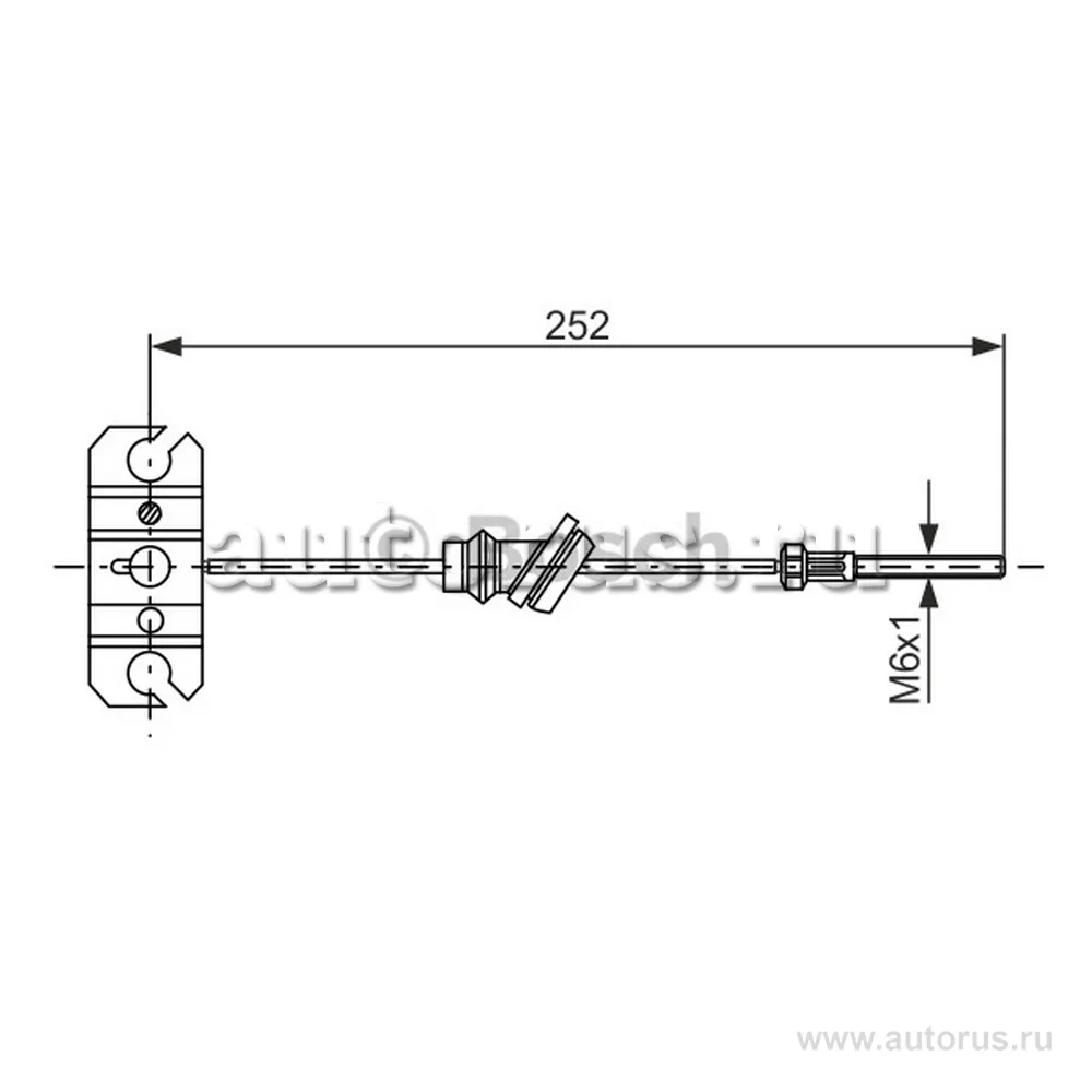 Трос ручника перед. Mazda 323626MX 6Premacy 1.31.41.51.82.22.52.0 TD 87 25 BOSCH 1 987 477 503