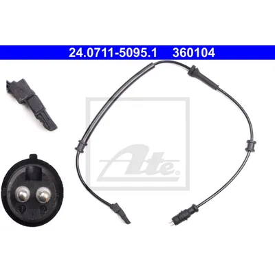 Датчик ABS задний! № шасси до 060207\ Renault Laguna 1.6-3.0i/DCi 01> ATE 24071150951