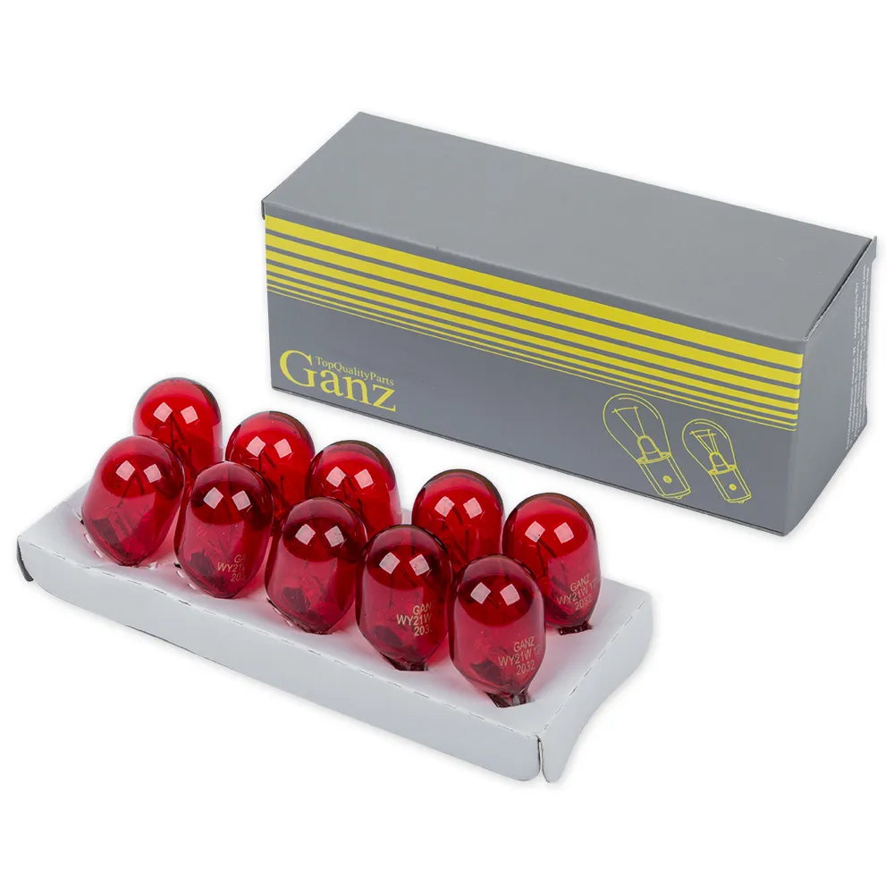 Лампа 12V WR21W 21W W3x16d GANZ 1 шт. BOX (10 шт. цена за 1 шт.) GIP06034