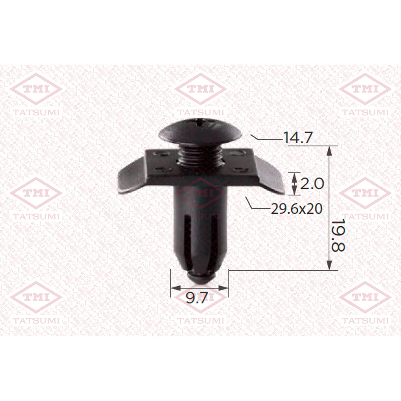 Клипса автомобильная для MAZDA/NISSAN/HYUNDAI/KIA TATSUMI TJB1763