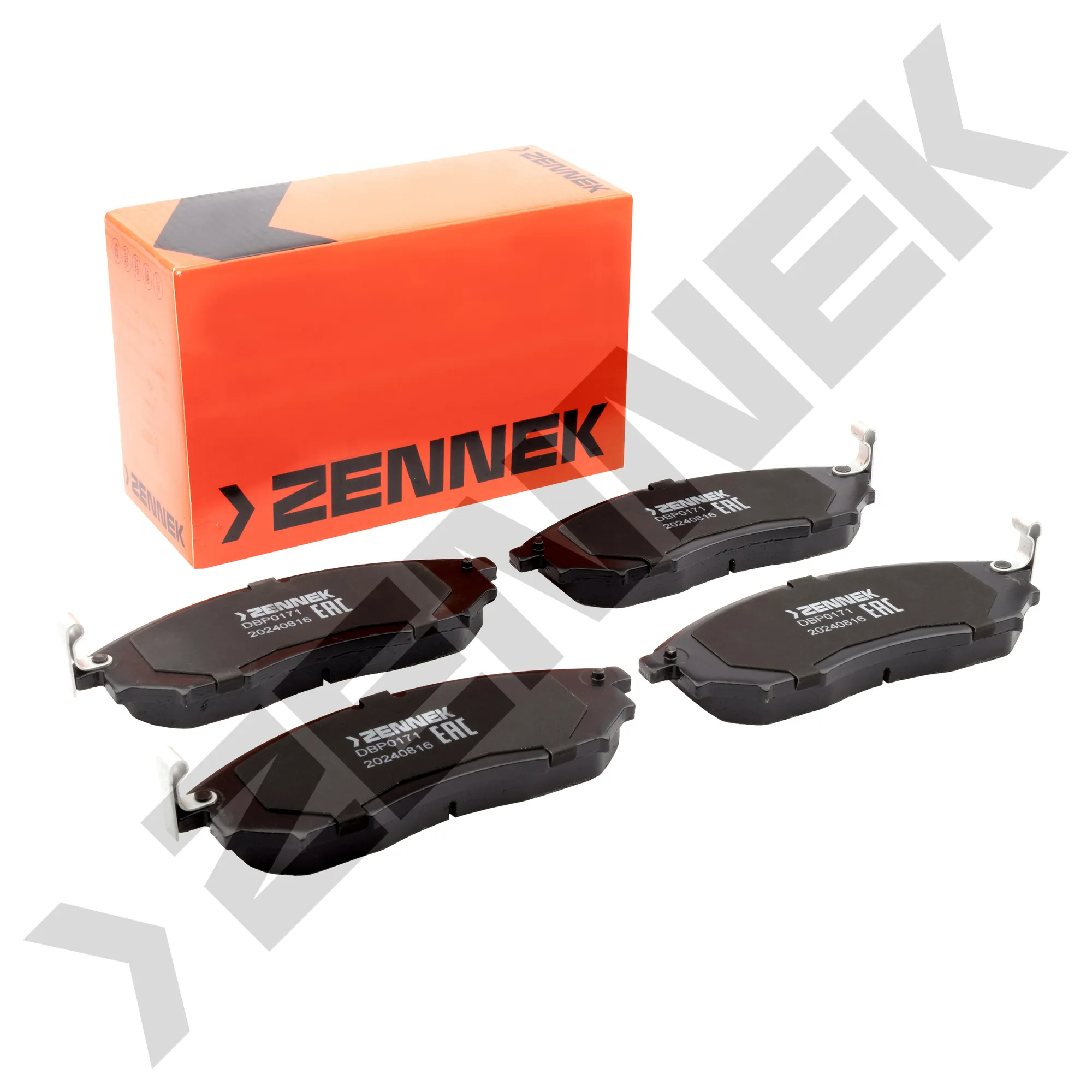 Колодки тормозные дисковые передние NISSAN MURANO 07-14, QASHQAI +2 06-14 ZENNEK DBP0171