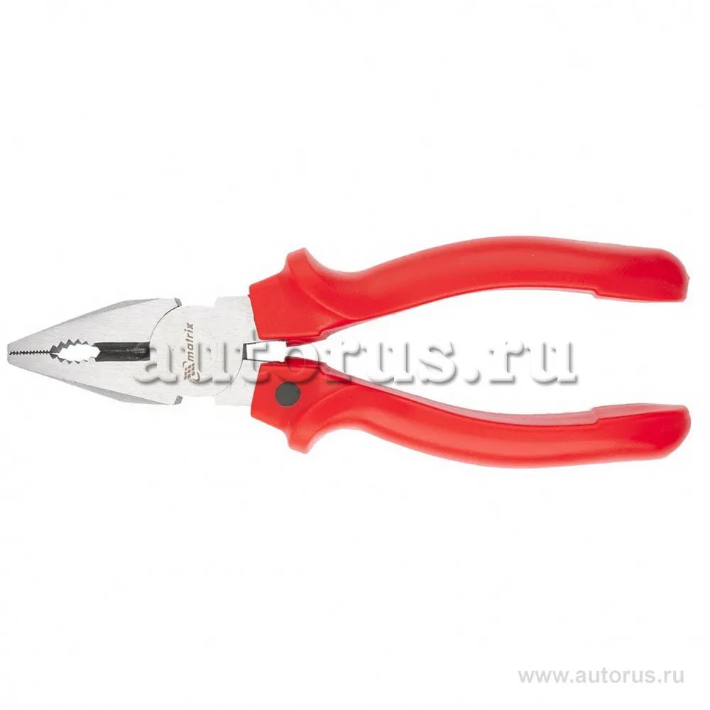 Плоскогубцы, Standard, 180 мм, комбинированные шлифованные, пластмассовые рукоятки MATRIX 16970