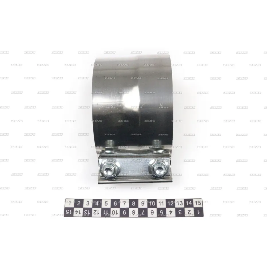 Хомут гофры глушителя широкий d102мм ZEVS LC400SS