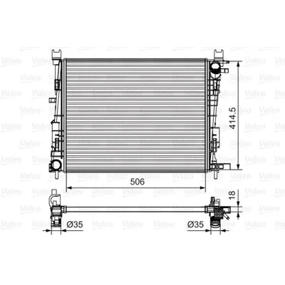 Радиатор основной, Premium VALEO 735634