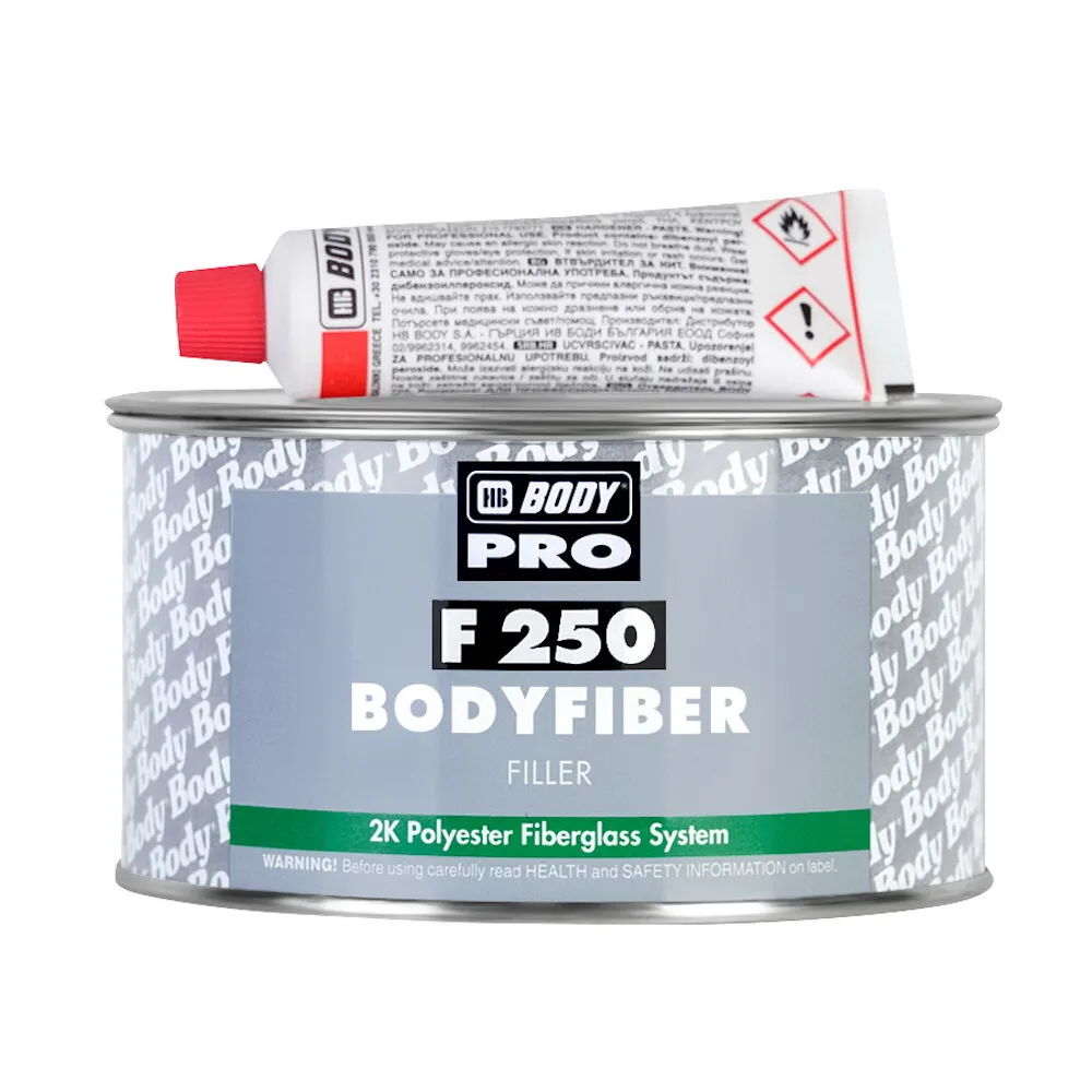 Шпатлевка 250 со стекловолокном, 0,75 кг. BODY 2500600060