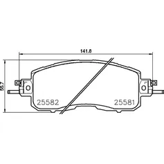 Колодки тормозные перед NISSAN ALTIMA, TEANA III 10-