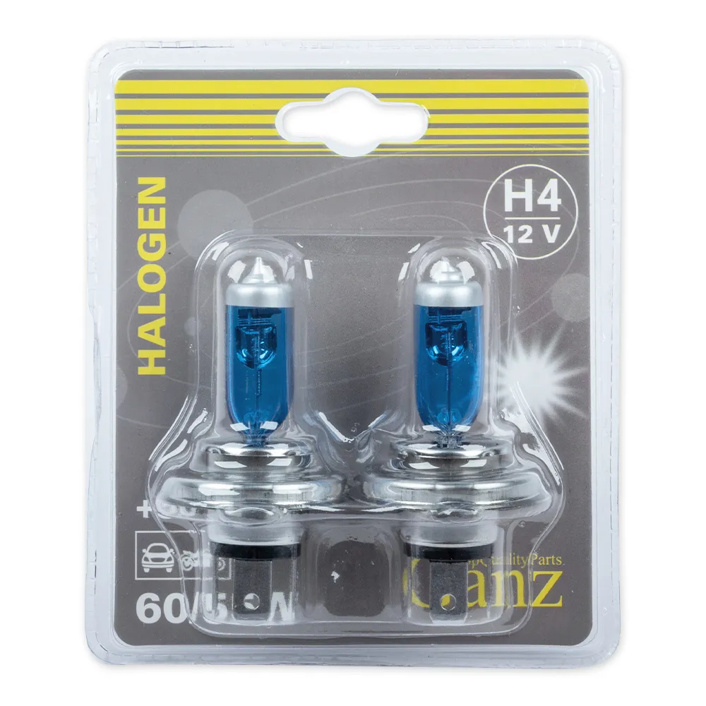 Лампа 12V H4 60/55W +50% P43t 5000К GANZ 2 шт. блистер GIP06053
